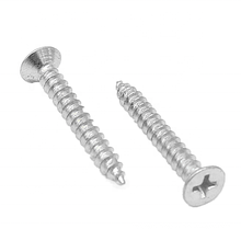 Inch cross recessed countersunk head wood screws